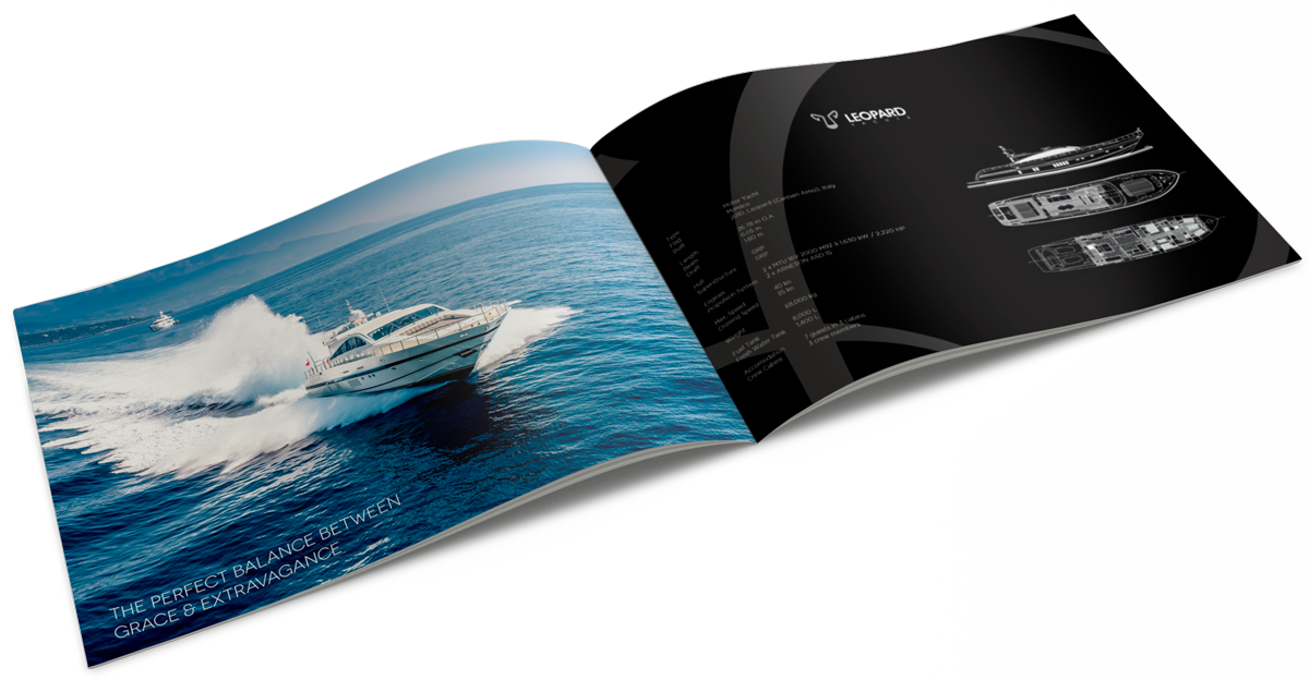 Naiad Yachts Volare Ancora brochure and print design