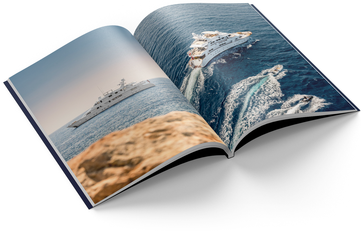 Brochure and print design of Superfun super yacht