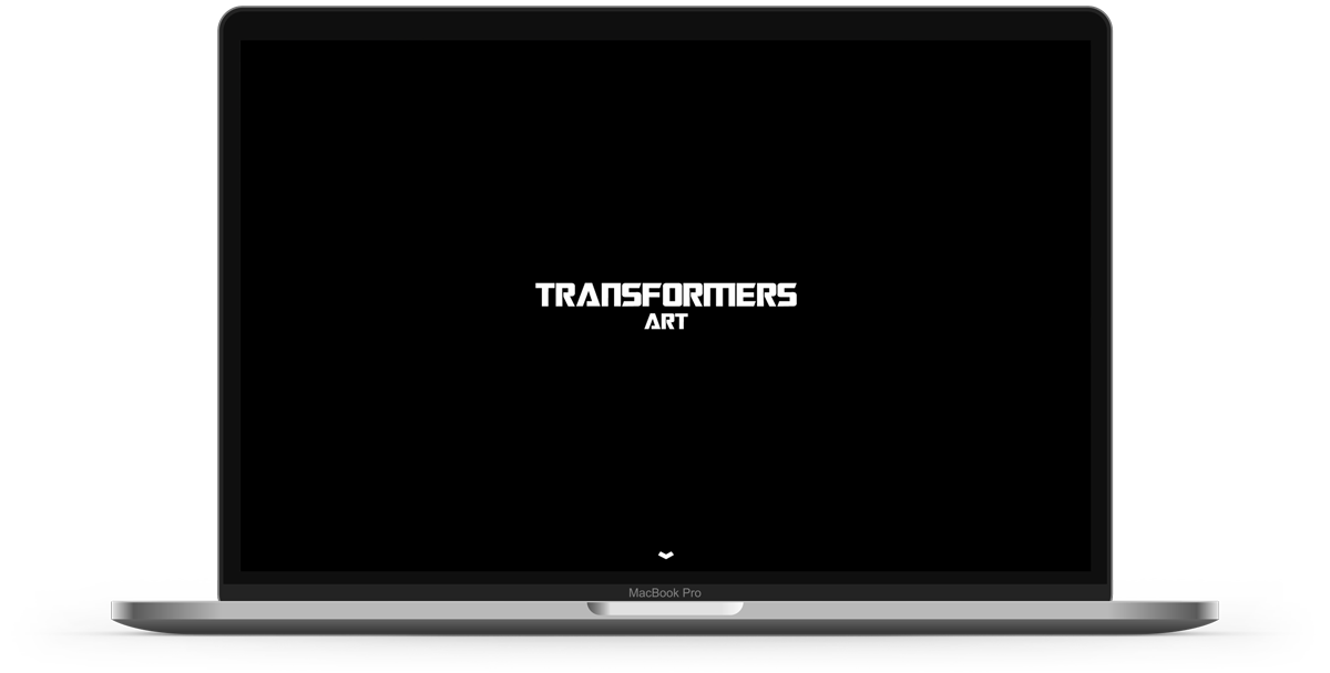 Web design for Transformers Art